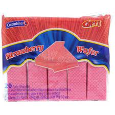 Colombina Strawberry Sugar Wafers, 8.46oz.