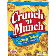 Crunch 'n Munch Buttery Toffee Popcorn with Peanuts, 12 oz. Boxes