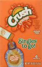 Crush -Flavored Singles to Go, 6-ct. Boxes Orange