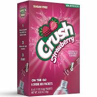 Crush -Flavored Singles to Go, 6-ct. Boxes Strawberry