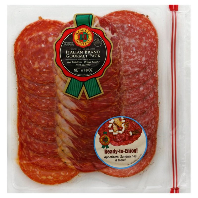 Daniele Italian Hot Sliced Meats - Calabrese, Salame & Capocollo - 16 Oz