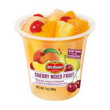 DEL MONTE FRUIT NATURALS CHERRY MIXED FRUITS AND LIGHT CHERRY SYRUP7OZ