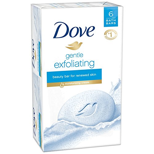 DOVE GENTLE EXFOLIATING BEAUTY BAR FOR RENEWED SKIN 8/ 3.75 OZ ea.