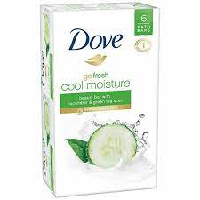 DOVE GO FRESH COOL MOISTURE BEAUTY BAR 8 CT / 4 OZ ea.