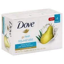 DOVE GO FRESH PEAR AND ALOE VERA BEAUTY BAR 4-4 OZ