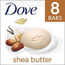 DOVE GO FRESH SHEA BUTTER W/WARM VANILLA SCENT 8 / 4 OZ ea.