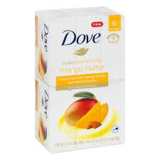 DOVE GO FRESH With Mango Butter Beauty Bar 3.75 oz, 6 bars