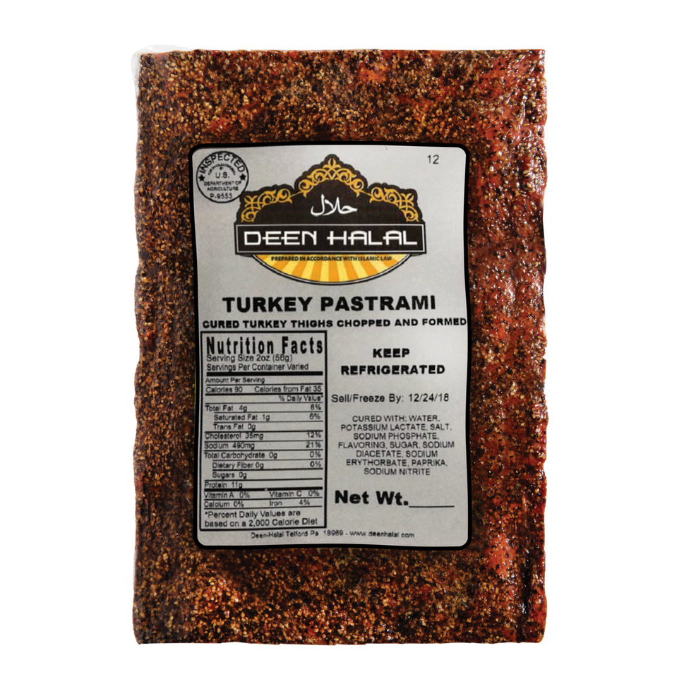 Deen Halal Turkey Pastrami Slab