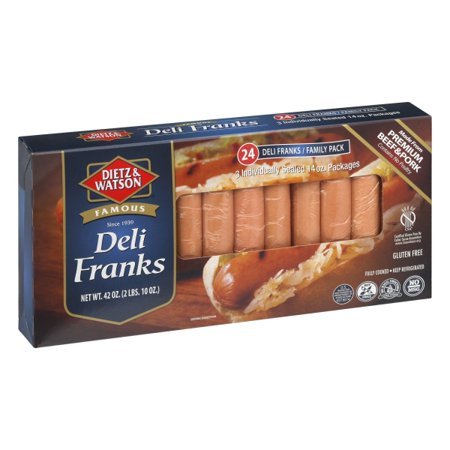 Dietz & Watson Deli Beef Franks, 3 Lbs