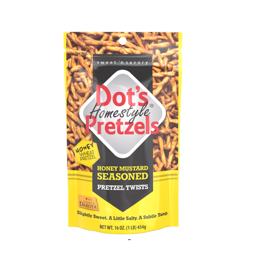 Dot's Homestyle Pretzels, Honey Mustard Seasoned Pretzel Twists, 16 oz