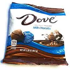 Dove Milk Chocolate, 2.4 oz. Bags