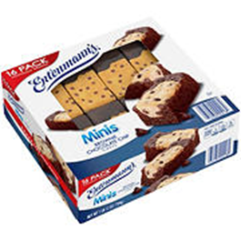 Entenmann's Mini Chocolate Chip Cake, 16 pk.