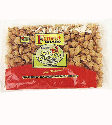 FINEST LIGHT SOYA CHUNKS VEGETABLE PROTEIN  8 OZ