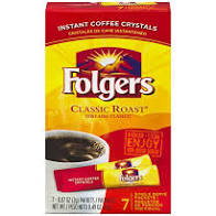Folgers Instant Classic Roast Packets, 7 ct