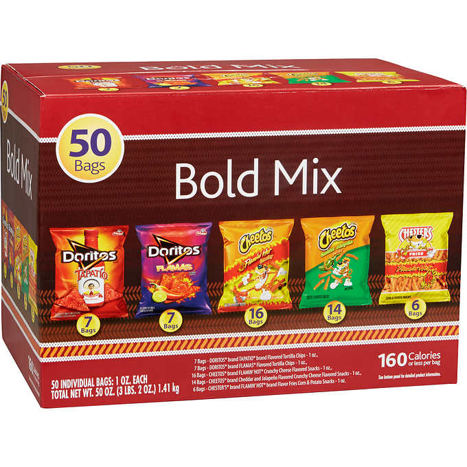 Frito-Lay Bold Mix, Variety, 1 oz, 50 ct