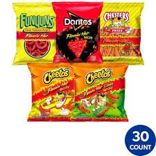 Frito-Lay Flamin' Hot Potato Chips, Variety Pack, 30 ct