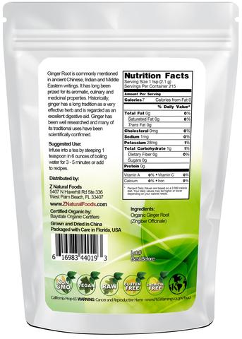 Z Natural Foods GINGER ROOT POWDER – ORGANIC