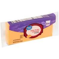 Great Value Extra Sharp Cheddar Block Cheese, 8 oz