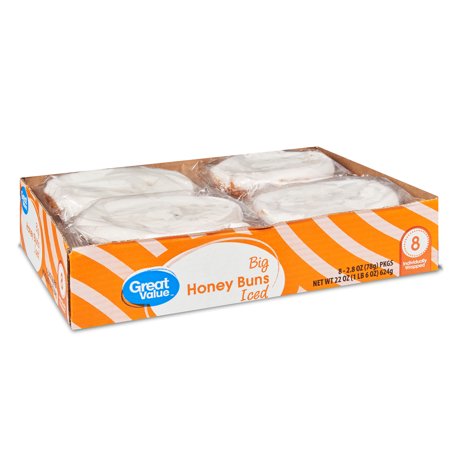 Great Big Iced Honey Buns, 8 Count 22 OZ