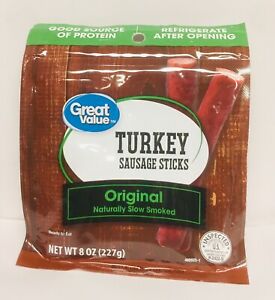 Great Value Original Turkey Sausage Sticks, 8 Oz