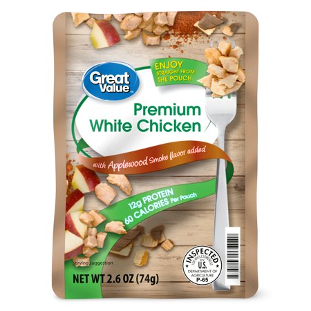 Great Premium White Chicken with Applewood Smoke Flavor, 2.6 oz