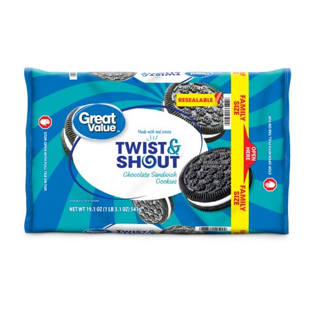 Great Twist & Shout Chocolate Sandwich Cookies, 14.3 OZ