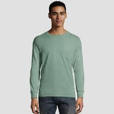 Tag less Comfort Soft Long-Sleeve Pocket T-Shirt