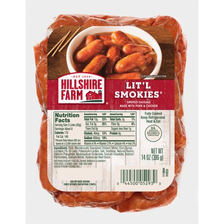 HILLSHIRE FARM Cocktail Lils Smokies Smoked Sausage (Pork Turkey & Beef) 14 OZ