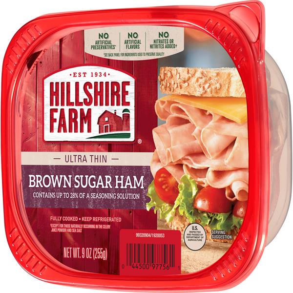 HILLSHIRE FARM ULTRA THIN BROWN SUGAR HAM 9 OZ