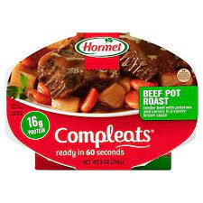 HORMEL COMPLEATS HOMESTYLE BEEF POT ROAST W/ potato & carrot in gravy