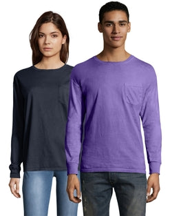 Men’s Premium Beefy-T Cotton Long Sleeve pocket T-Shirt
