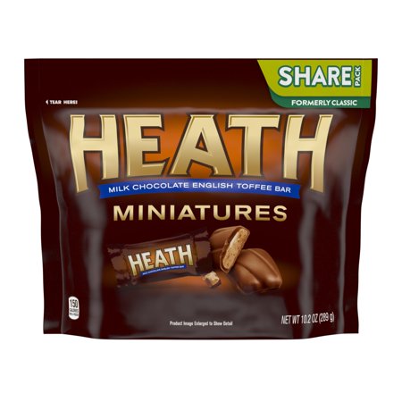 Heath, Milk Chocolate and Toffee Miniatures Candy, 10.2 Oz.