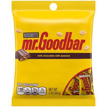 Hershey's Mr. Goodbar Minis Milk Chocolate With Peanuts 3oz Bag