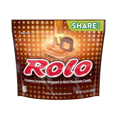 Rolo Rich Chocolate Caramels Candy, Share Pack 10.6 oz