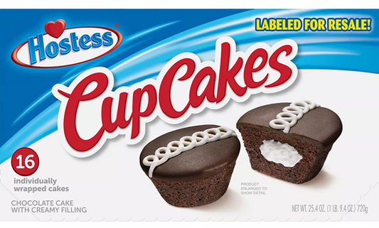 Hostess Individually Wrapped Chocolate Cupcakes with Cream Filling, 16 ct.