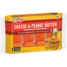 KEEBLER CHEESE & PEANUT BUTTER CRACKERS 11 OZ 8 PK PER BOX