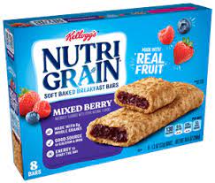 KELLOGG’S NUTRI-GRAIN MIX BERRY FILLING BARS 8.4 OZ