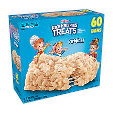 KELLOGG’S RICE KRISPIES TREATS 60 PACKS 0.78 0Z PER