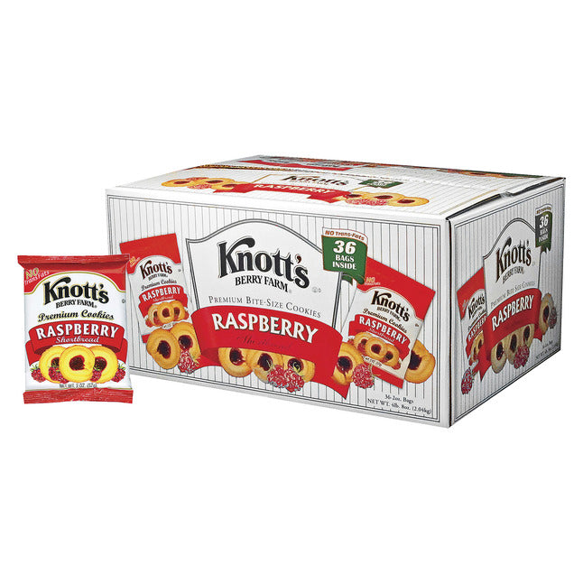 KNOTT'S RASPBERRY SHORTBREAD COOKIES 36 CT 2 OZ  56 OZ