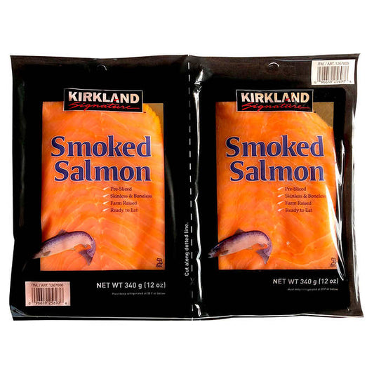 Kirkland Kosher Smoked Salmon 2- 12 OZ Pack