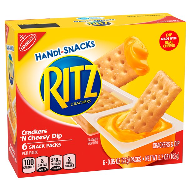 KRAFT RITZ HANDI SNACKS CRACKERS & CHEESE 6 CT