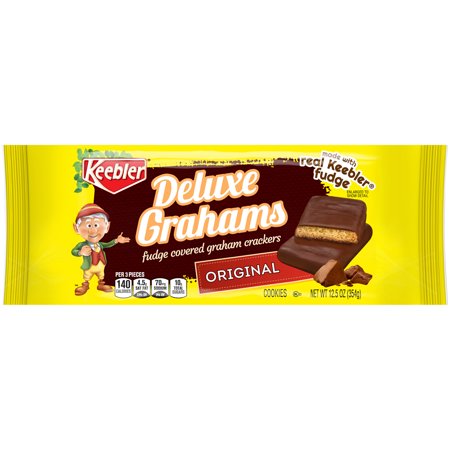 KEEBLER DELUXE CHOCOLATE COVERED GRAHAM COOKIES