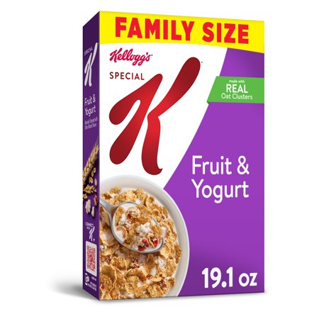 Kellogg's Special K, Breakfast Cereal, Fruit and Yogurt, Family Size, 19.1 Oz