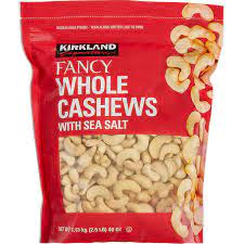 Kirkland Signature Fancy Whole Cashews Roasted with Sea Salt, 40 oz.