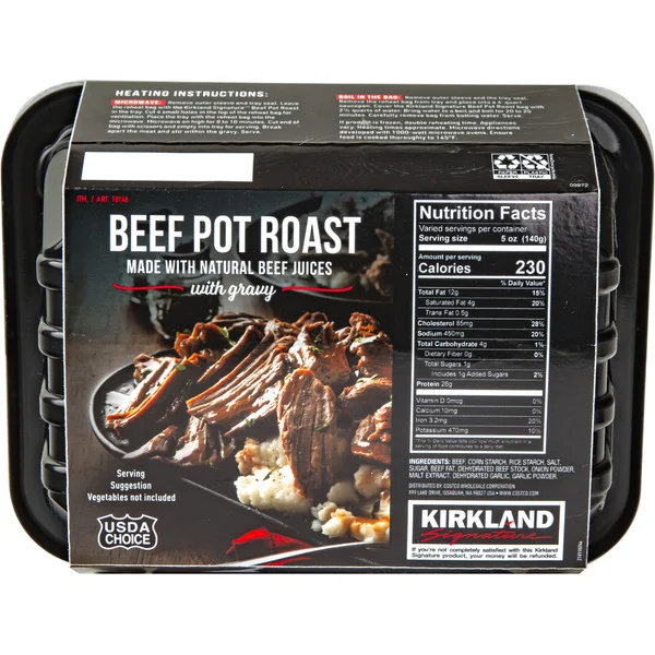 Kirkland Signature Beef Pot Roast with Gravy, 3 lb