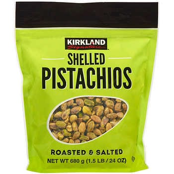 Kirkland Signature Shelled Pistachios, Roasted & Salted, 1.5 lbs