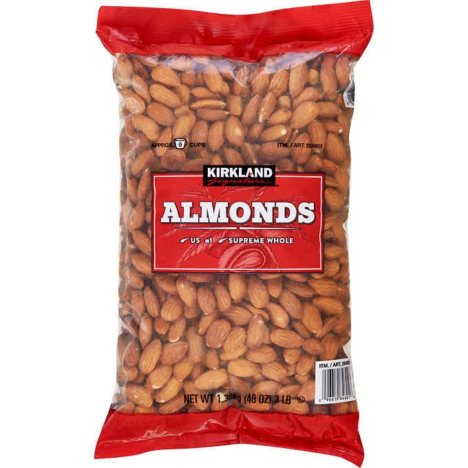 Supreme Whole Almonds, 3 lbs.