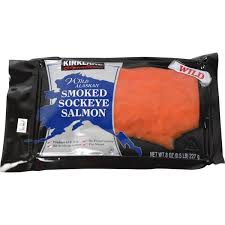 Kirkland Signature Wild Alaskan Smoked Sockeye Salmon.