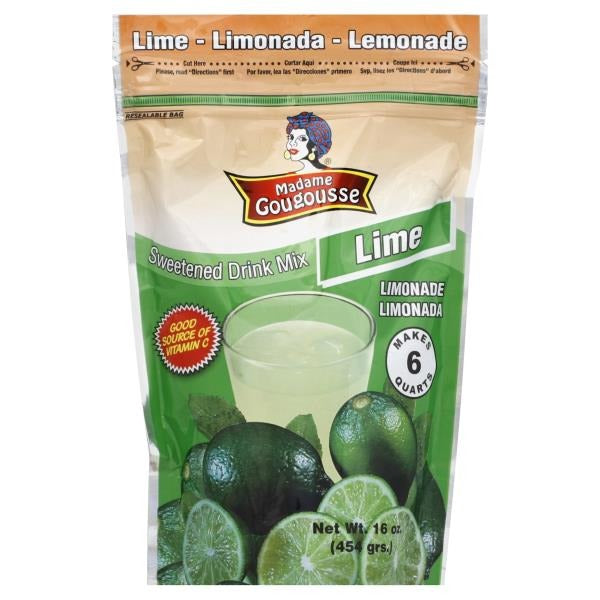 MADAME GOUGOUSSE SWEETENED DRINK MIX 16 OZ LIME