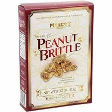 Mascot Snack Company Peanut Brittle, 5 oz. Boxes
